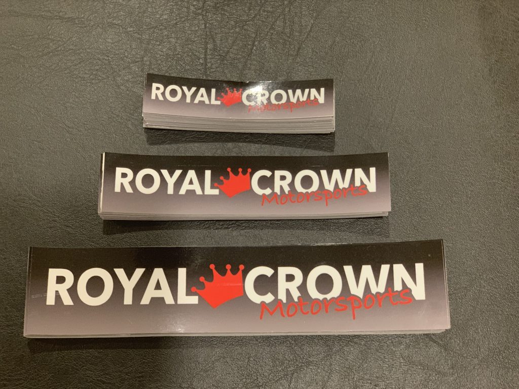 Bumper Stickers – ROYAL CROWN MOTORSPORTS
